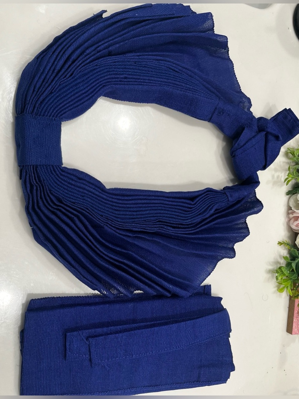 Royal Blue Gele Headwrap - Picture 2 of 4